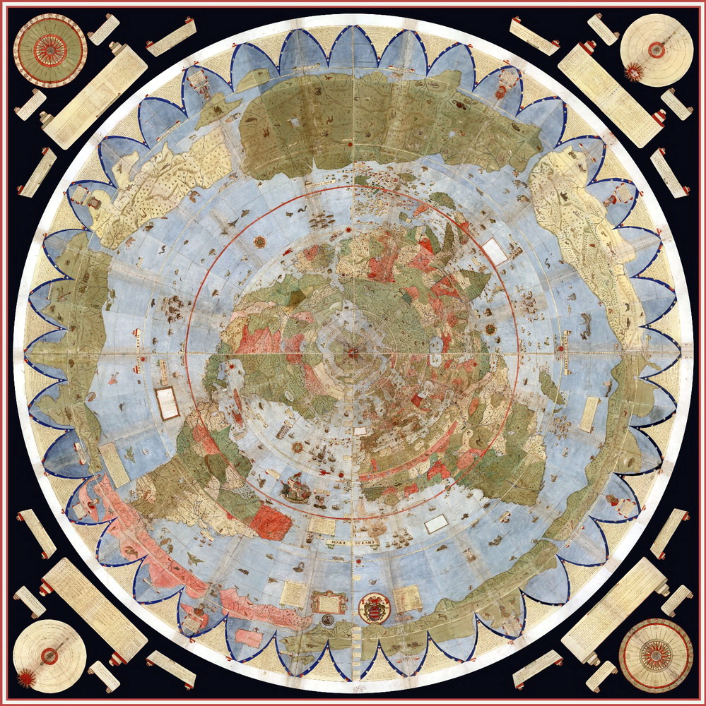 mapa milana italija Misterija mape iz 1587. godine koja prikazuje Zemlju iz svemira  mapa milana italija